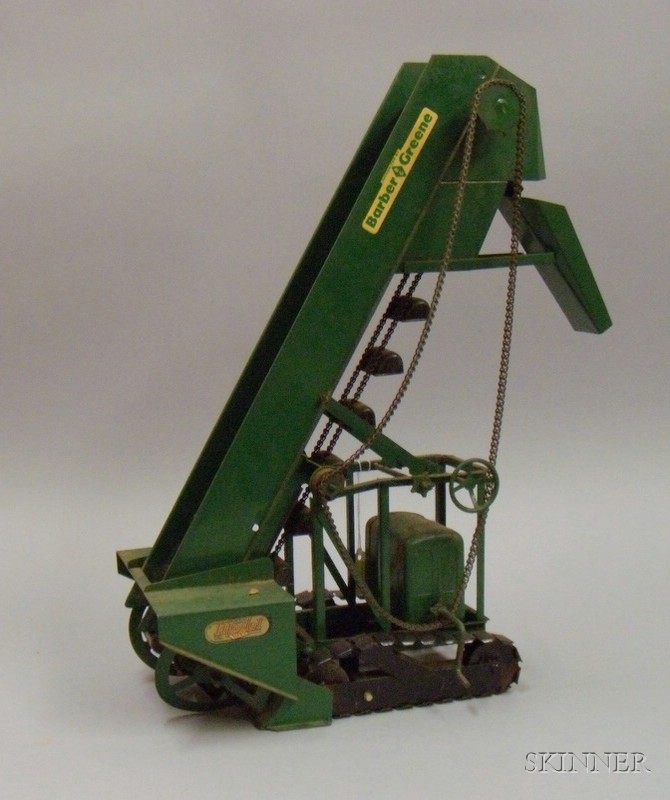 Appraisal: Model Toys Barber Green Sand Conveyor s- s green-painted steel