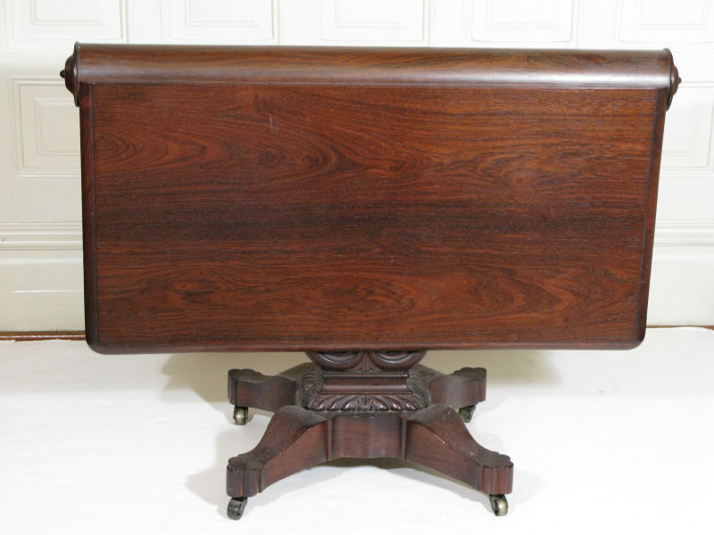 Appraisal: Rare Sunderland Table English ca rosewood drop leaves with molded