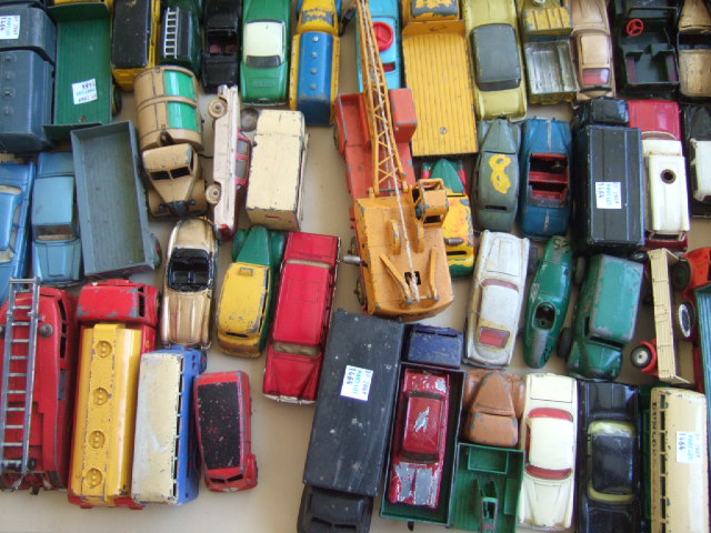 Appraisal: A quantity of mainly Dinky die-cast vehicles play worn and