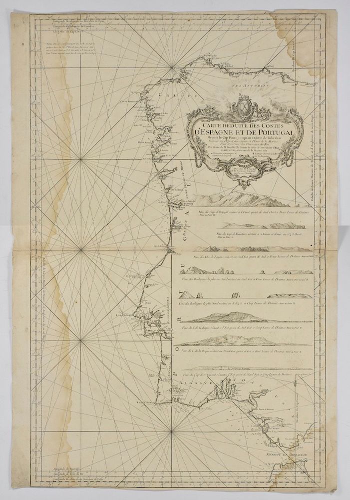 Appraisal: Grp Maps of Spain Group of nine maps of Spain