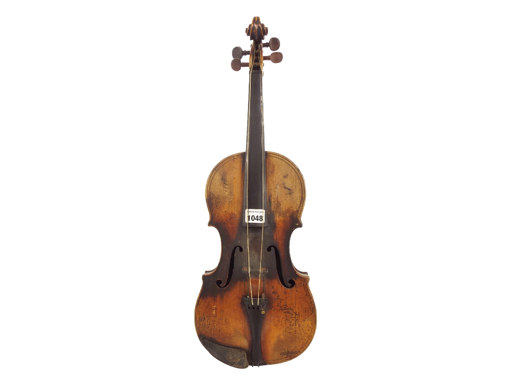 Appraisal: Interesting th century French double purfled violin of the Sebastian