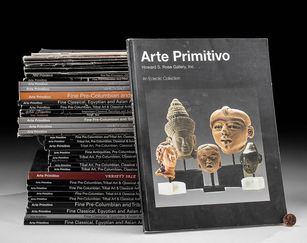 Appraisal: Arte Primitivo Auction Catalogues - A collection of Arte Primitivo