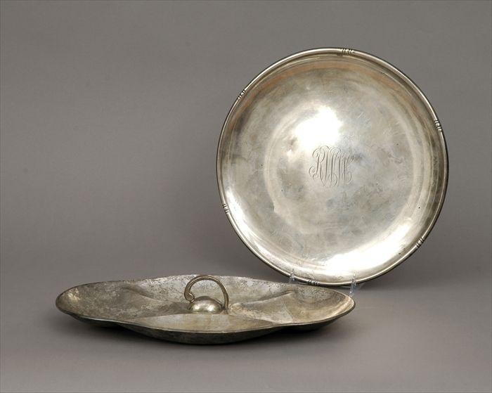 Appraisal: Black Starr and Gorham Sterling Silver Round Tray Together with