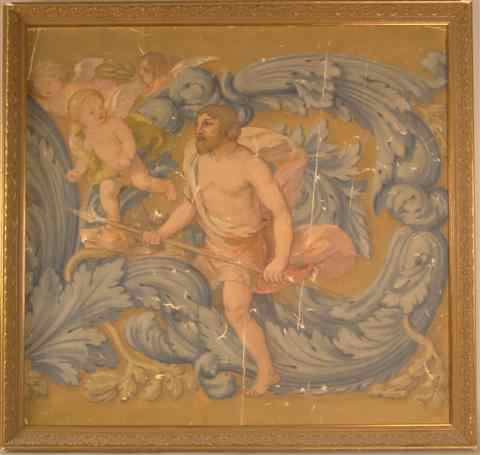 Appraisal: EUROPEAN SCHOOL TH CENTURY NEPTUNE oil on canvas x in