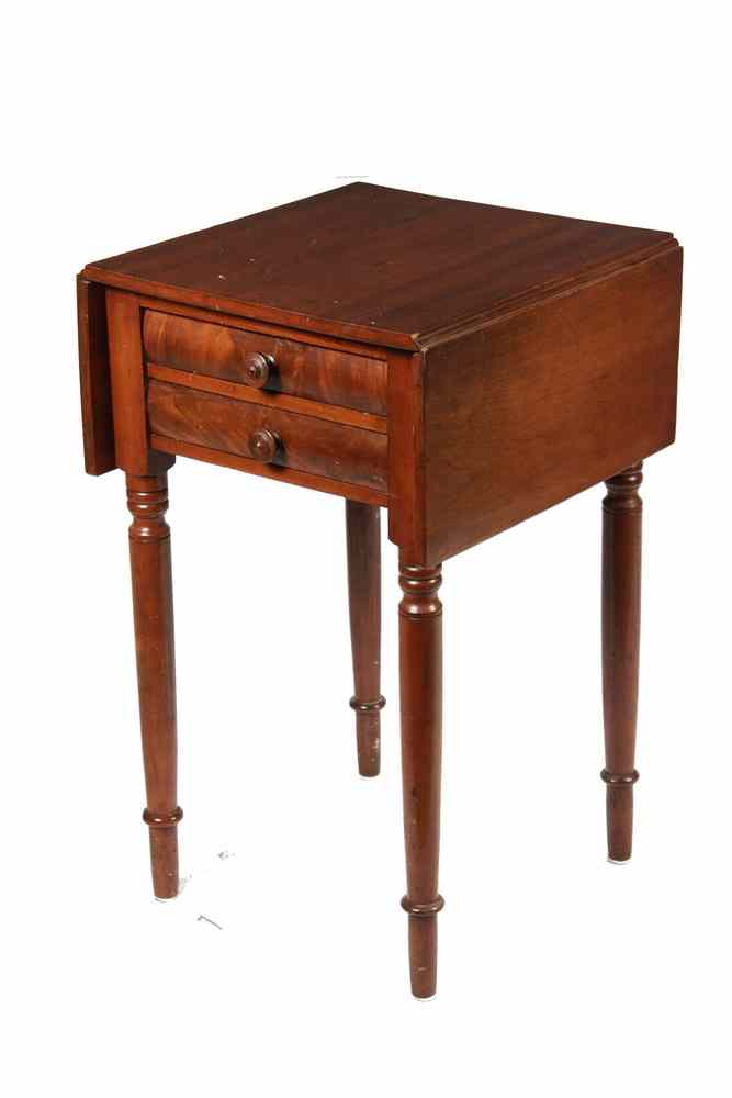 Appraisal: WRITING STAND - Federal Period Mahogany Writing Stand with ring