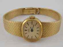 Appraisal: An carat gold Girard Perregaux lady's wrist watch on integral