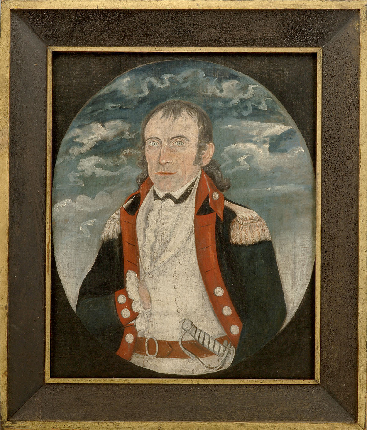 Appraisal: FOLK PORTRAIT OF MAJOR DAVID GALLIDAY OF VIRGINIA CIRCA Oil