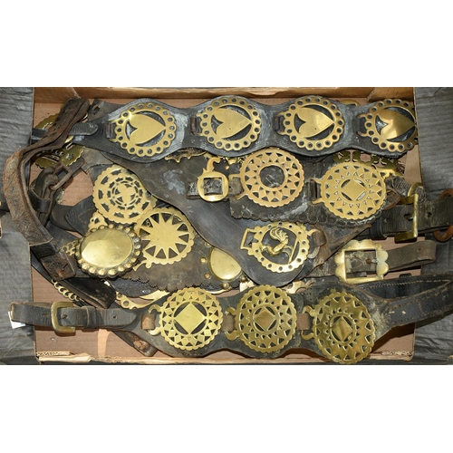 Appraisal: A collection of Victorian and later horse brasses mainly martingales