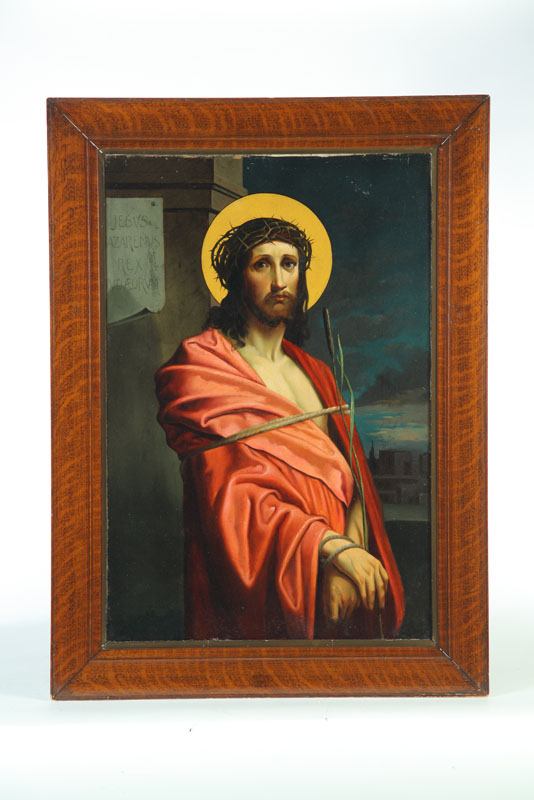 Appraisal: PORTRAIT OF JESUS CHRIST EUROPEAN ND HALF- TH CENTURY Oil