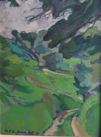 Appraisal: SIR LAWRENCE GOWING british - SKETCH FOR DORSET LANDSCAPE Inscribed