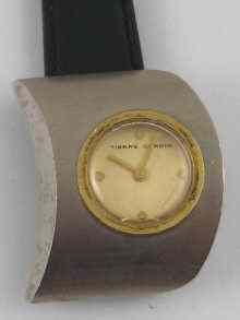 Appraisal: A metal wrist watch by Pierre Cardin circa