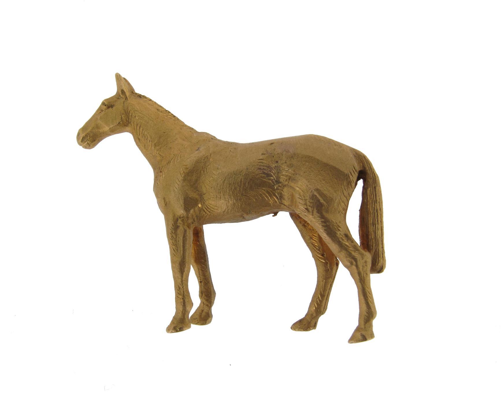 Appraisal: A ct gold horse brooch