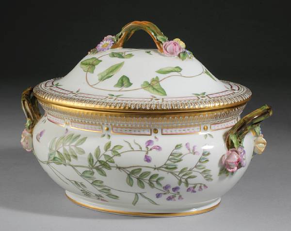 Appraisal: A Royal Copenhagen Flora Danica porcelain soup tureen and cover