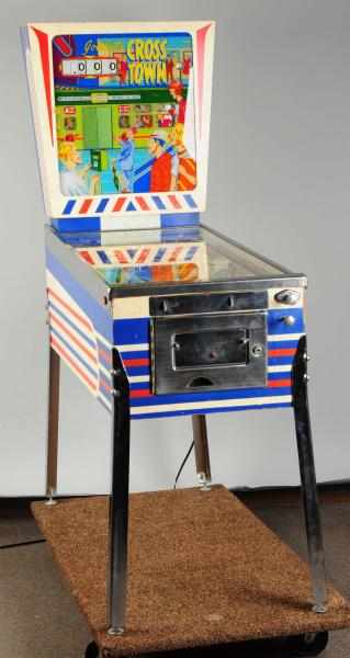 Appraisal: Gottlieb Cross Town Pinball Machine Excellent working condition Mechanical back