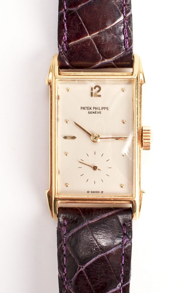 Appraisal: Rare Patek Philippe K Gold Watch C Rare Patek Philippe