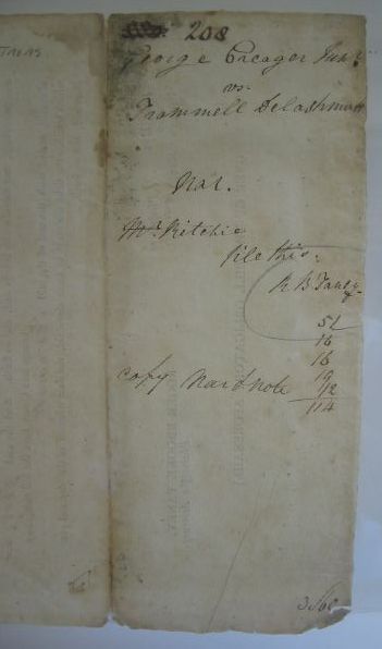 Appraisal: SUPREME COURT TANEY ROGER B Partly-printed Document Signed a legal