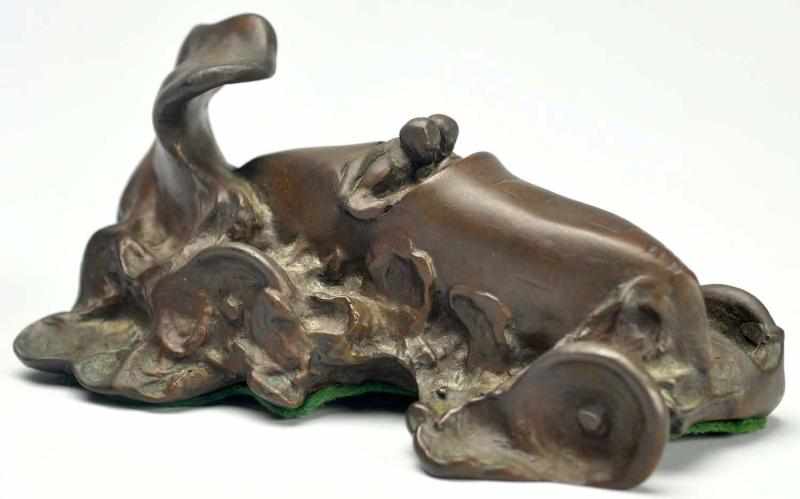 Appraisal: Race Car Bronze by Paul Moreau-Vauthier No damage or repairs