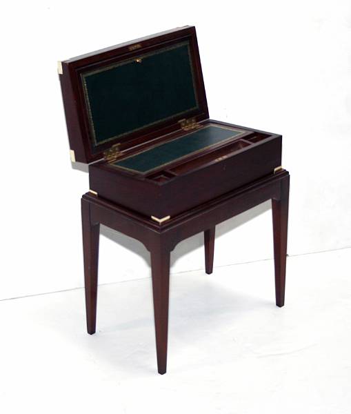 Appraisal: A George III style lapdesk on stand th century height