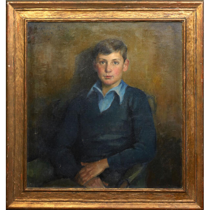 Appraisal: Rosamond Niles - American Portrait of a Boy in Blue