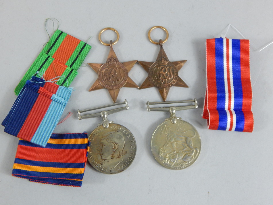 Appraisal: Various Second World War medals to include Defence medal Burma