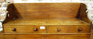 Appraisal: Victorian mahogany book-rack with two drawers to base