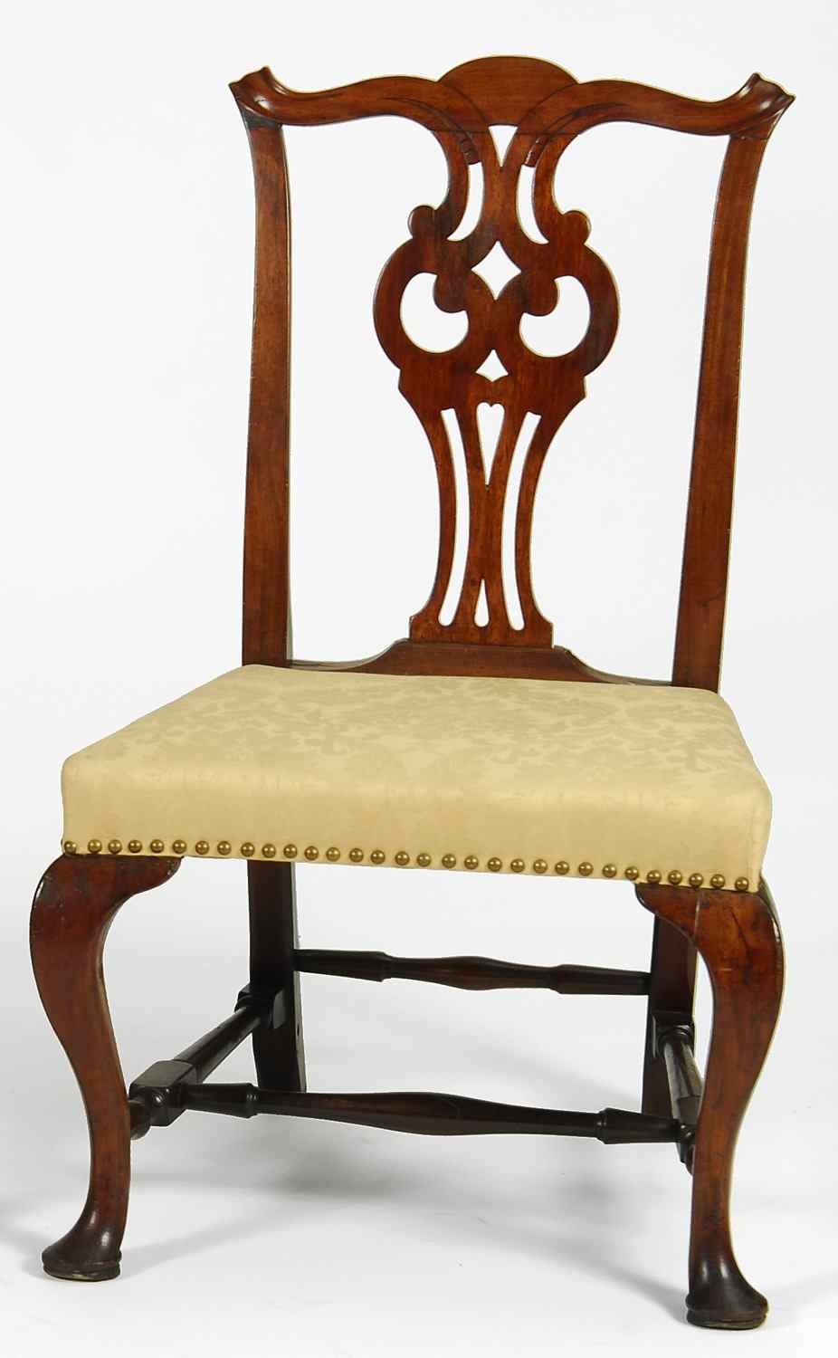 Appraisal: ANTIQUE AMERICAN CHIPPENDALE SIDE CHAIRBoston or Salem Second Half of