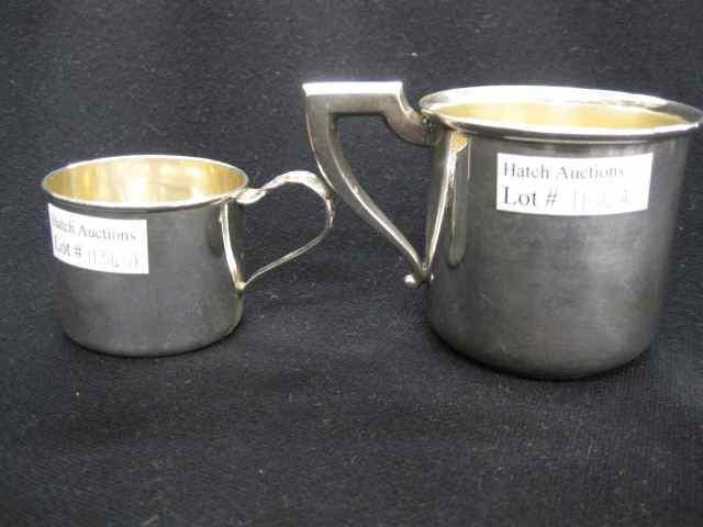 Appraisal: Sterling Silver Baby Mugs Kirk Lunt Saart makers largest ''