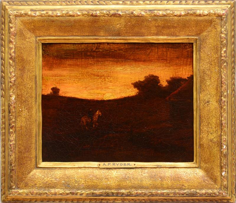 Appraisal: MANNER OF ALBERT PINKHAM RYDER - HOMEWARD AT TWILIGHT Oil