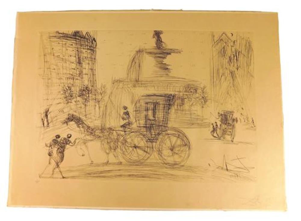 Appraisal: Salvador Dali France Spain - Cal che etching signed with