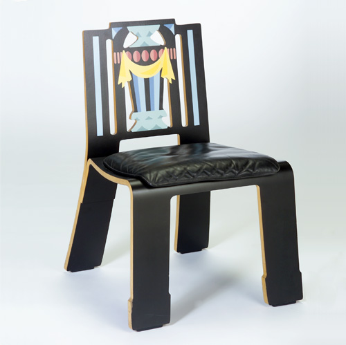 Appraisal: ROBERT VENTURI KNOLL Sheraton molded plywood chair with ebonized finish