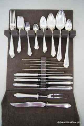 Appraisal: Sterling Silver Towle Virginia Carvel Flatware SetHas total pieces with