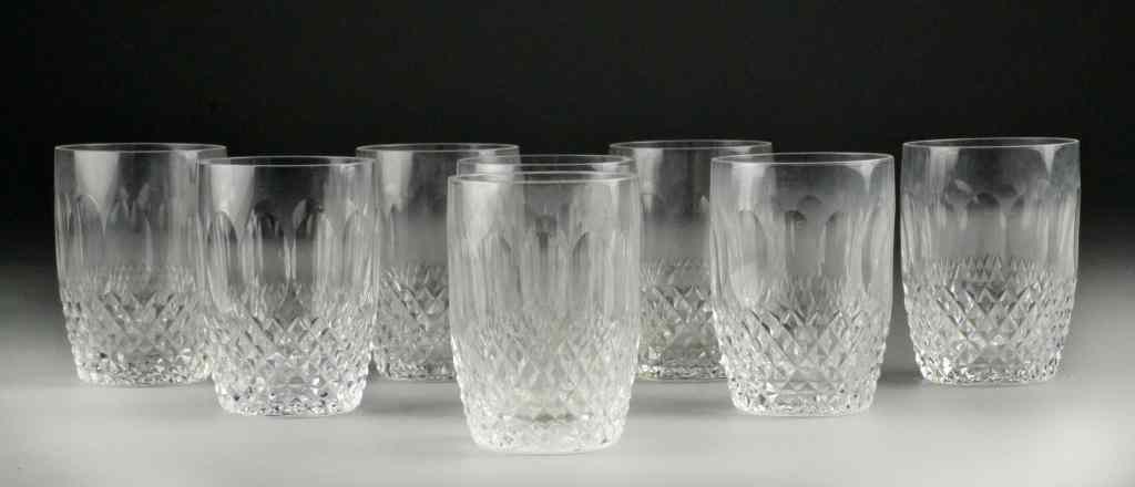 Appraisal: Waterford Crystal TumblersColleen pattern circa th century '' H excellent