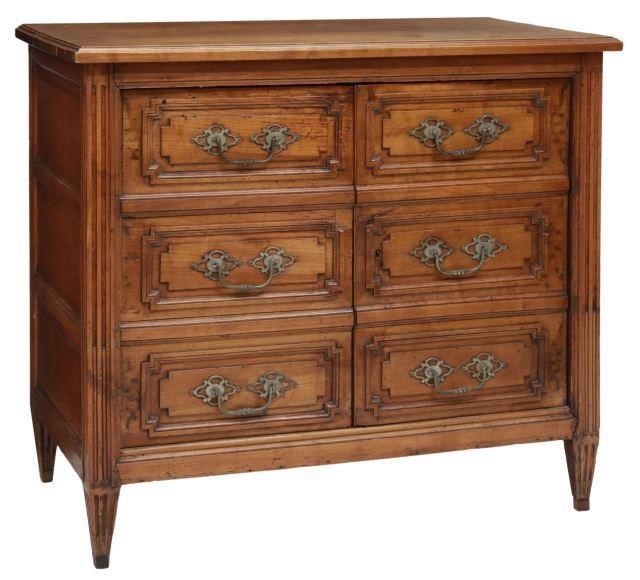 Appraisal: French Louis XVI style walnut sideboard late th c paneled