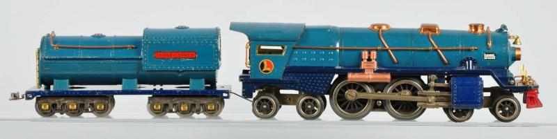 Appraisal: Lionel Blue Comet No Train Engine Tender Description American Standard