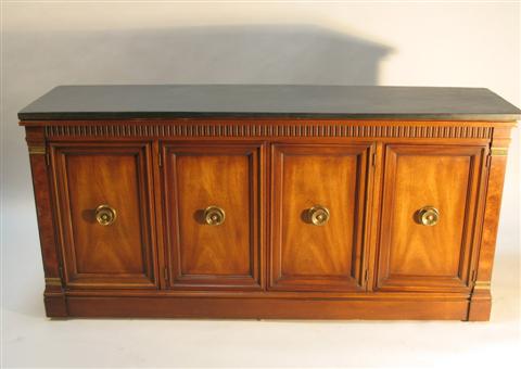 Appraisal: NEOCLASSICAL STYLE MAHOGANY SIDE CABINET Late th century mahogany and