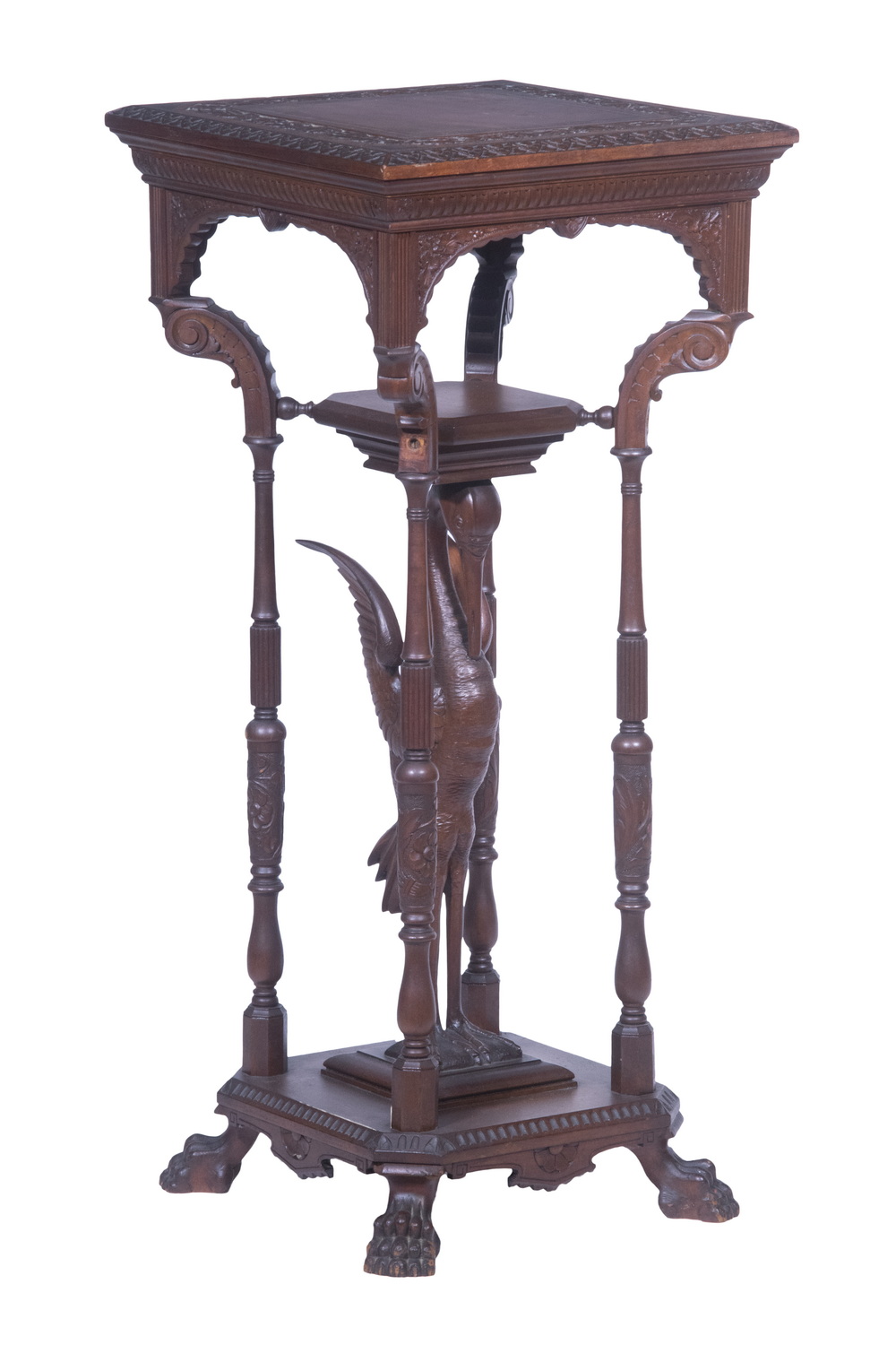 Appraisal: AMERICAN AESTHETIC MOVEMENT DISPLAY STAND Late th c Carved Mahogany