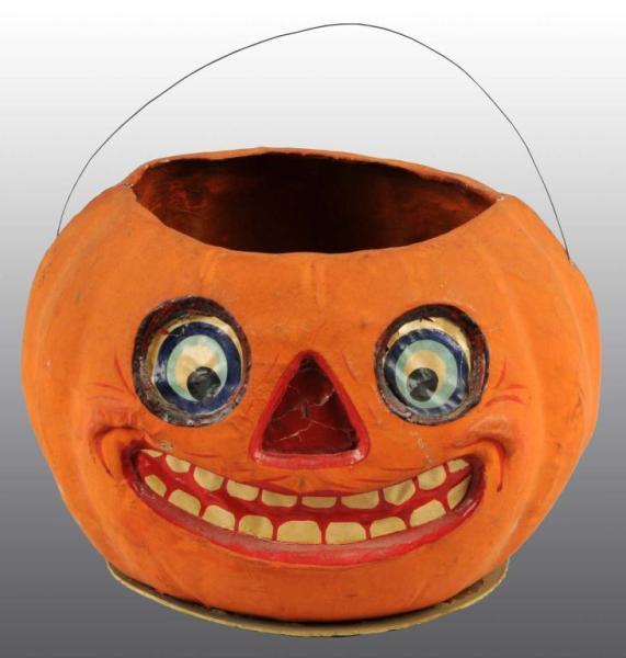 Appraisal: German Halloween Jack-O-Lantern Description Painted paper mache All original and