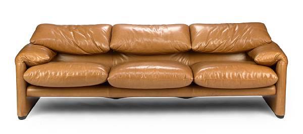 Appraisal: A Vico Magistretti leather upholstered Maralunga sofa for Cassina designed