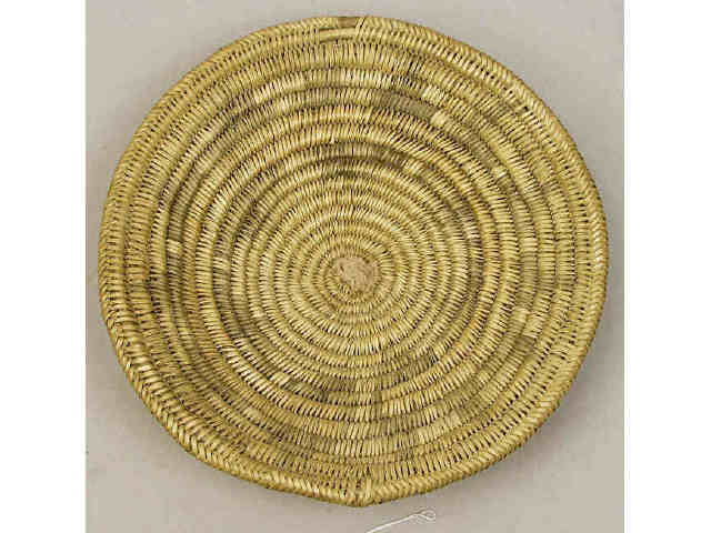 Appraisal: Coiled Navajo wedding basket showing minor loss to rim otherwise