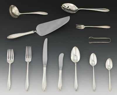 Appraisal: A Set of Sterling Silver Flatware by Oneida Lasting Spring