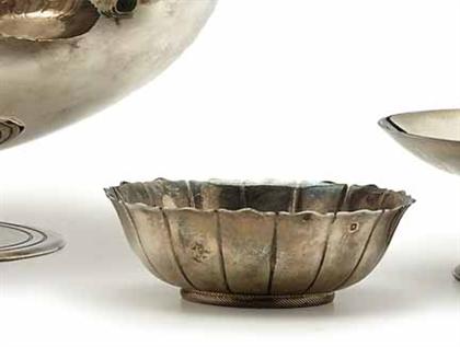 Appraisal: Puiforcat silver low dish Of shallow circular form with facetted