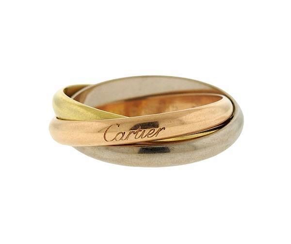 Appraisal: Cartier Trinity K Gold Rolling Band Ring METAL K Gold