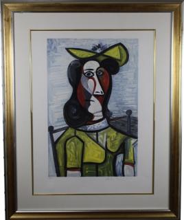 Appraisal: Pablo Picasso Spanish - Portraite de Femme au Chapeau et