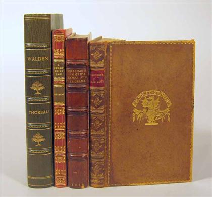 Appraisal: vols Leather Bindings Chapman George translator Homer's Batrachomyomachia etc London