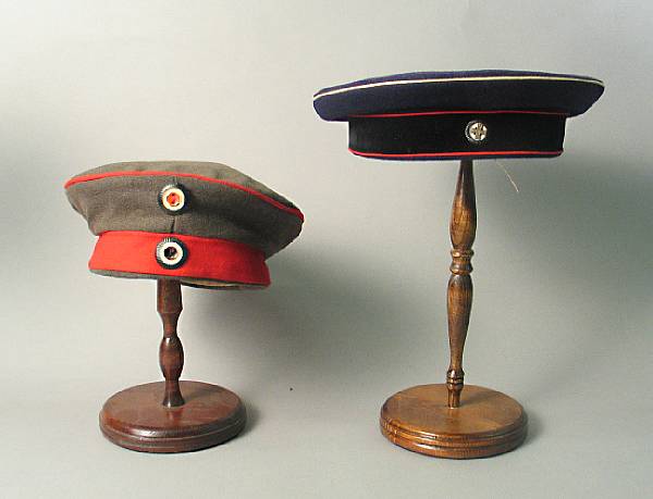 Appraisal: A lot of two Imperial German headgear Comprising Model Prussian