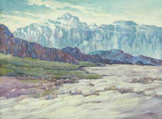 Appraisal: Charles Arthur Fries ''The Sierra Nevada Mts Near Lone Pine''