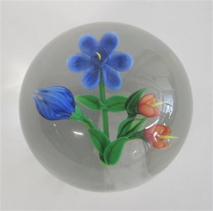 Appraisal: Randall Grubb 'Bouquet' paperweight dated