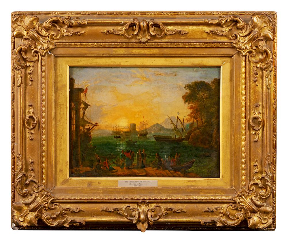 Appraisal: After Claude Lorrain th Century After Claude Lorrain th Century