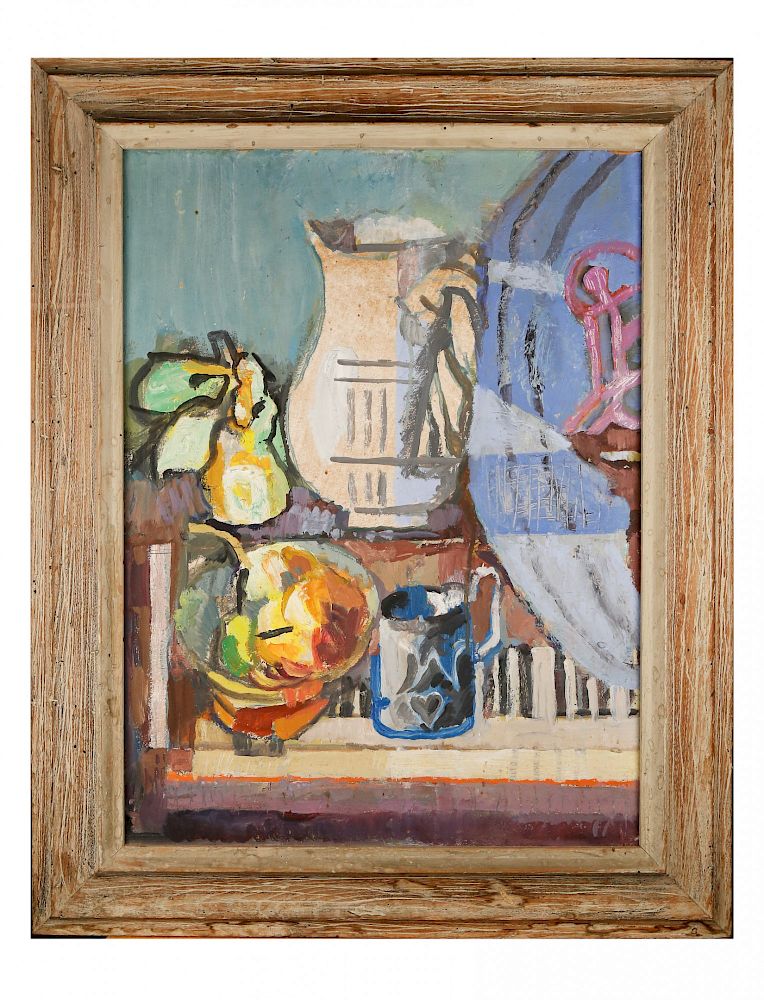 Appraisal: Wilhelmina Weber Furlong American - Untitled Still Life No Wilhelmina