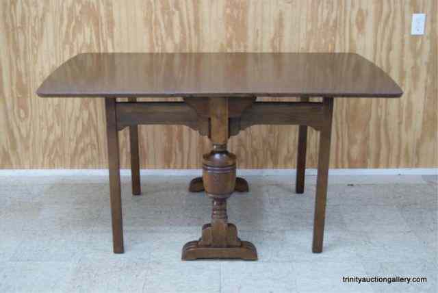 Appraisal: Vintage English Oak Drop Leaf Side - Dining TableFrom an